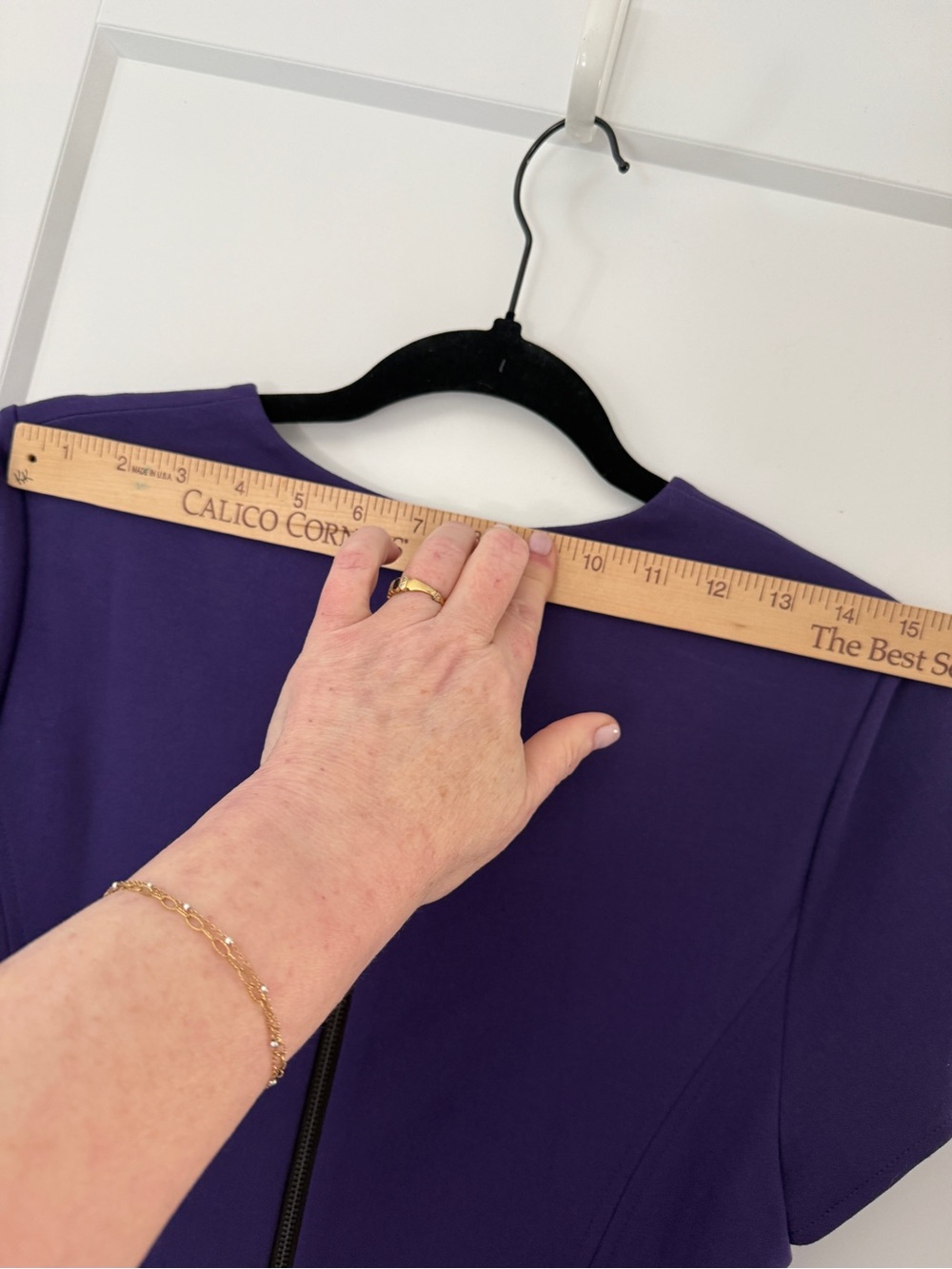 Kobi Halperin Estella Flounce Dress Plum Purple Retail $298 Size 8 NWT Career - Picture 10 of 11